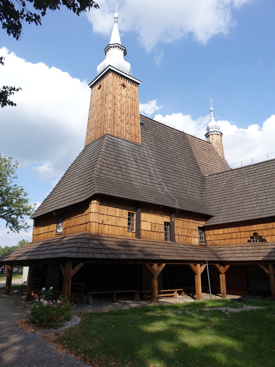 Olesno / Rosenberg, Pfarrkirche St. Anna, Schrotholzkirche, erbaut im 16. Jahrhundert (14.09.2021)