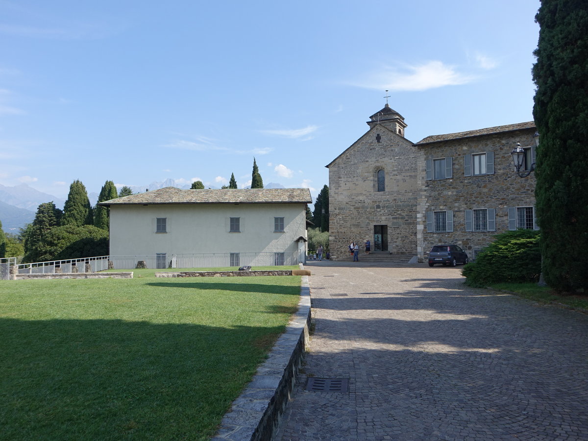 Olgiasca, Abbazia di Piona, von 1138 bis 1798 ein Benediktinerkloster und ist seit 1938 ein Kloster der Zisterzienser (21.09.2018)