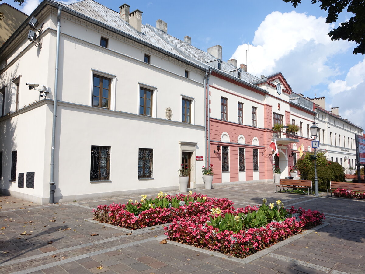 Olkusz / Olkusch, Rathaus am Rynek Platz (13.09.2021)