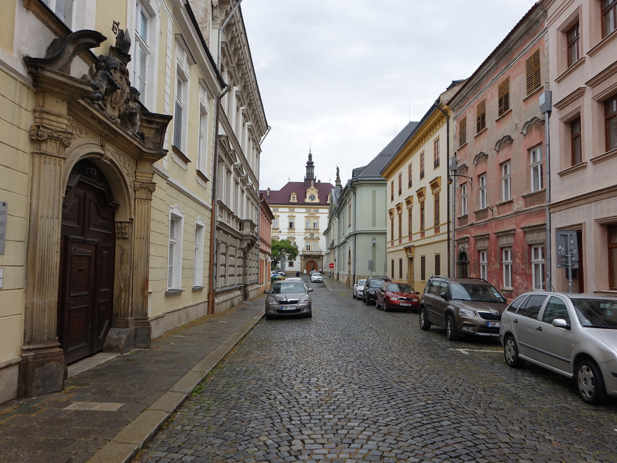 Olomouc / Ölmütz, Häuser und Paläste in der Marianska Straße (03.08.2020)