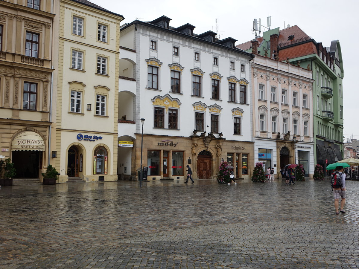 Olomouc / Ölmütz, historische Gebäude am Horni Namesti (03.08.2020)
