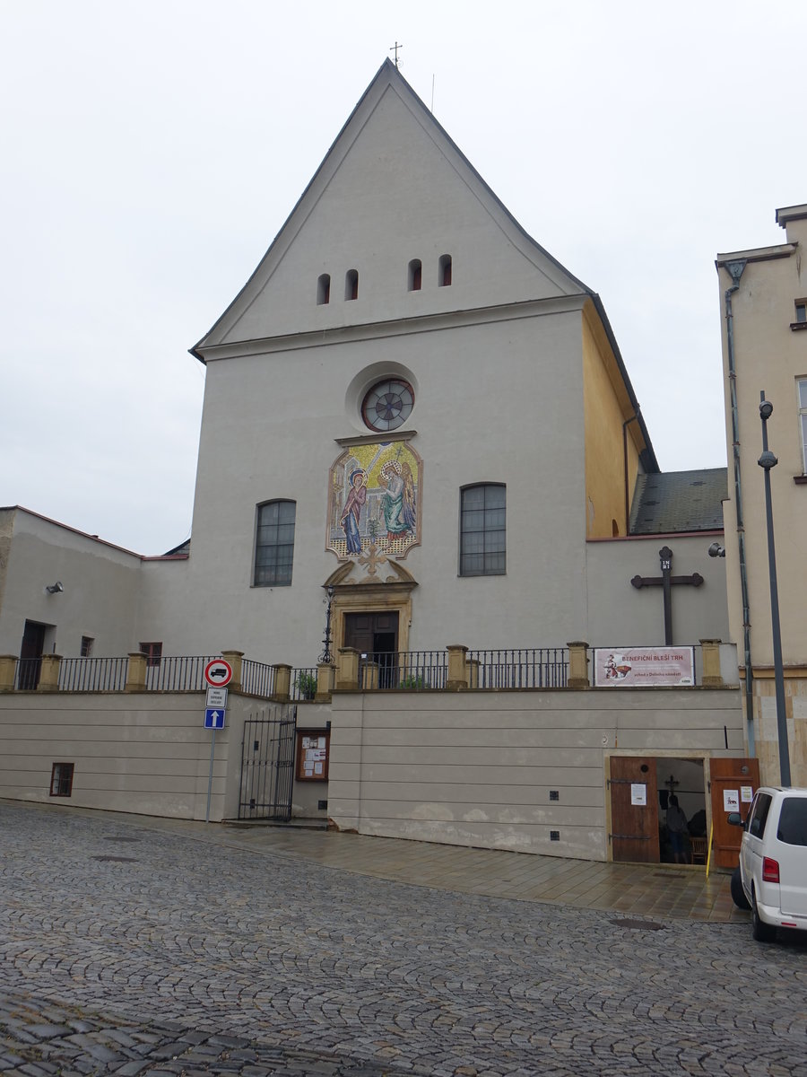 Olomouc / Ölmütz, Kapuzinerkirche Maria Verkündigung am Horni Namesti (03.08.2020)