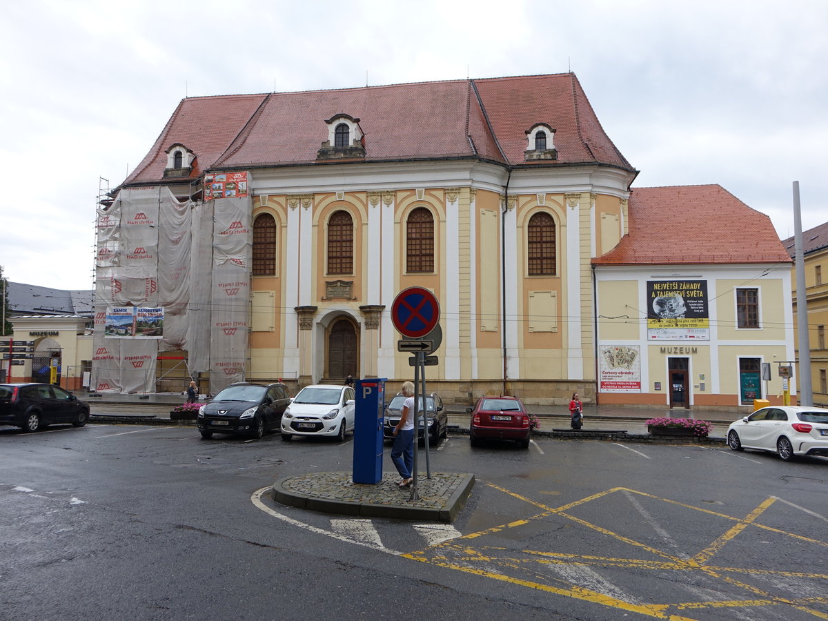 Olomouc / Ölmütz, Regionalmuseum in der ehem. St. Clara Kirche am Platz der Republik (03.08.2020)