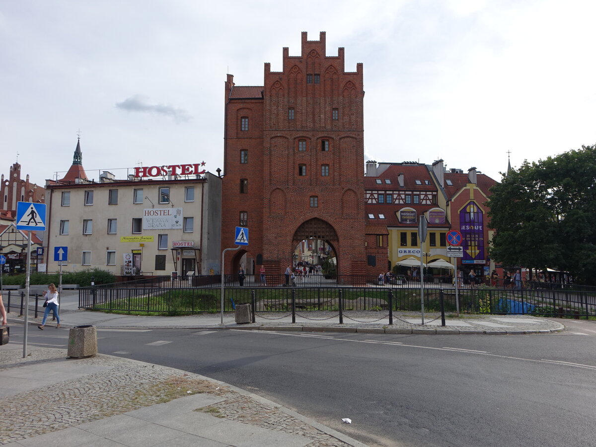 Olsztyn / Allenstein, Hohes Tor, erbaut im 14. Jahrhundert (05.08.2021)