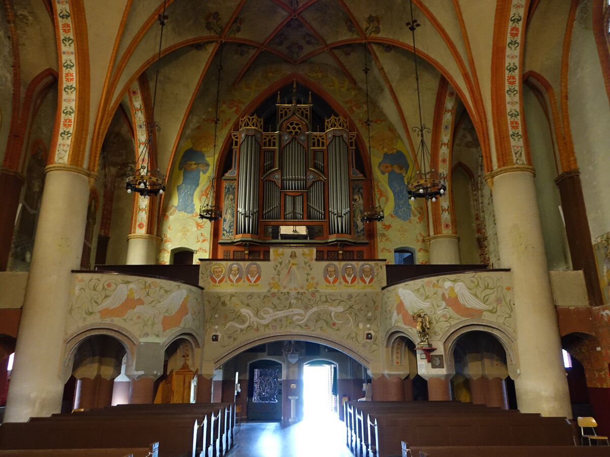Olsztyn / Allenstein, Orgel von 1914 in der Garnisonskirche, erbaut von der Orgelbaufirma Wittek (05.08.2021)