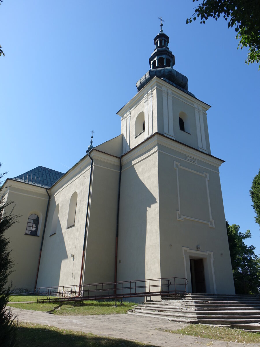 Olsztyn, Pfarrkirche St. Johannes, erbaut von 1719 bis 1726 (19.06.2021)