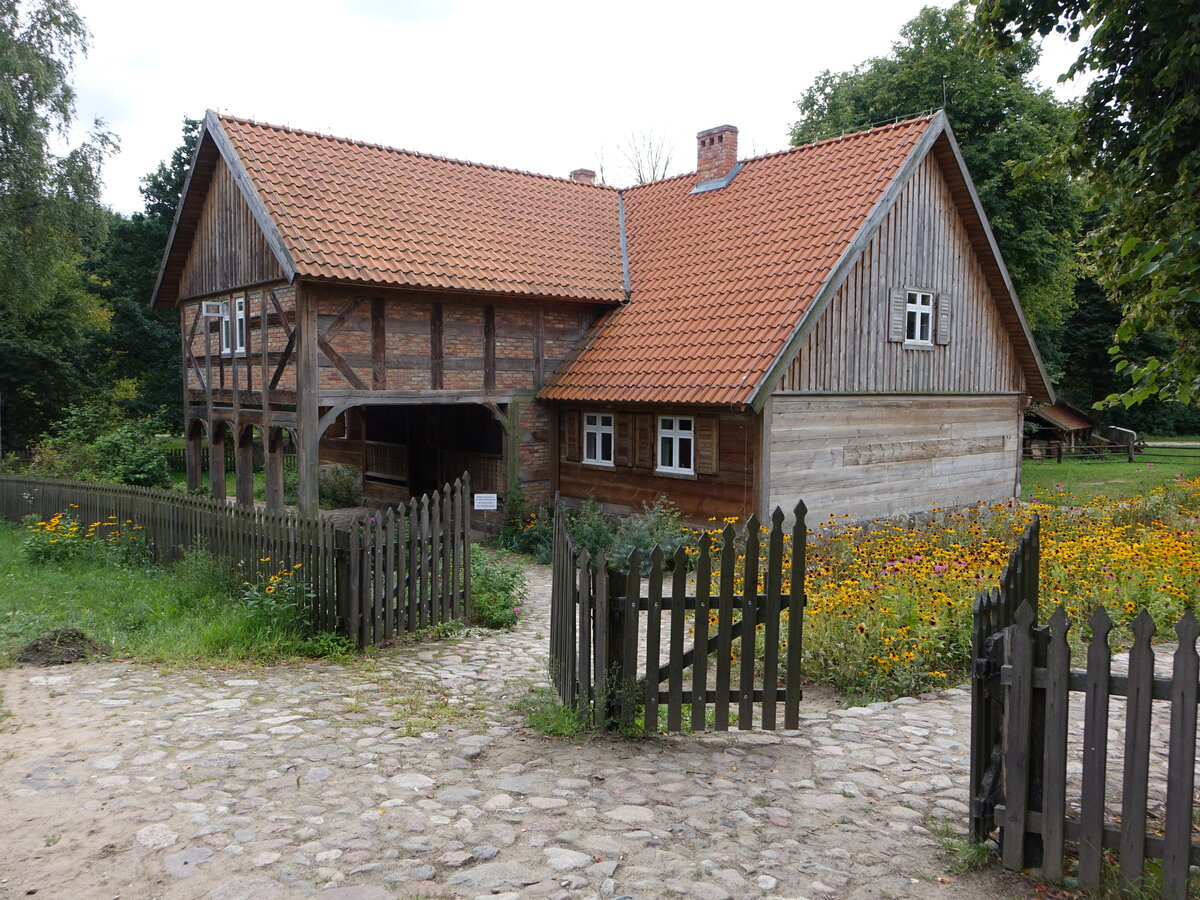 Olsztynek / Hohenstein, Bauernhaus aus Krolewo im Freilichtmuseum (05.08.2021)