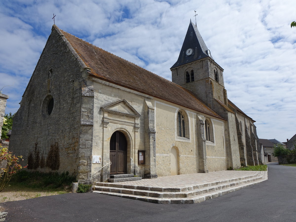 Omerville, Saint-Martin Kirche, erbaut im 11. Jahrhundert (16.07.2016)