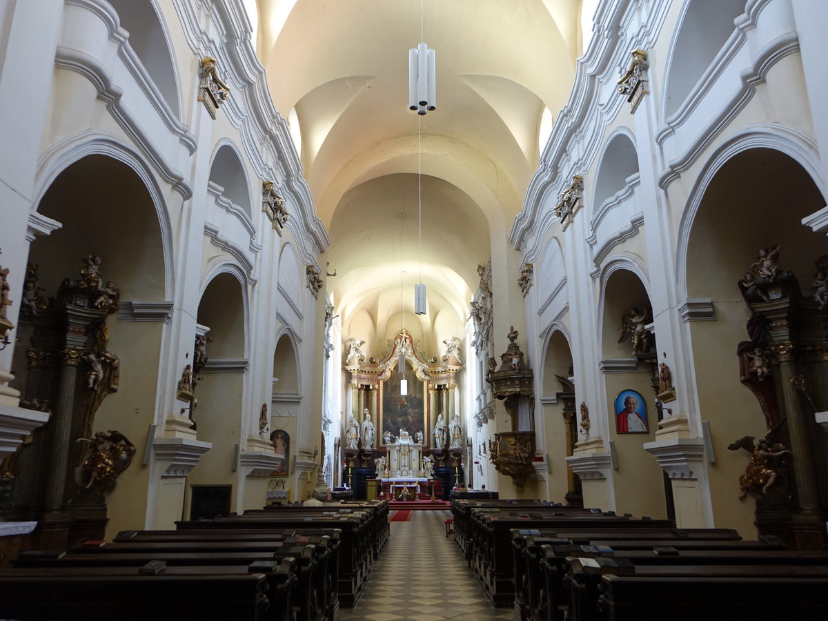 Opava / Troppau, barocker Innenraum der Klosterkirche Hl. Geist (02.08.2020)