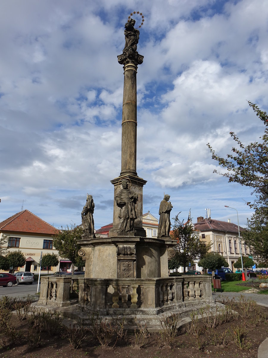 Opocno / Opotschen, Mariensule am Trchovo Namesti (29.09.2019)