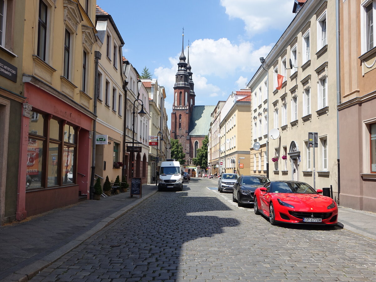 Opole / Oppeln, Huser in der Bronislawa Koraszewskiego Strae (19.06.2021)