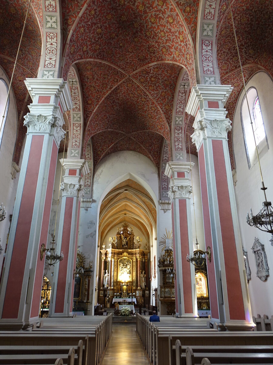 Opole / Oppeln, Innenraum der Franziskanerkirche Hl. Dreifaltigkeit (19.06.2021)