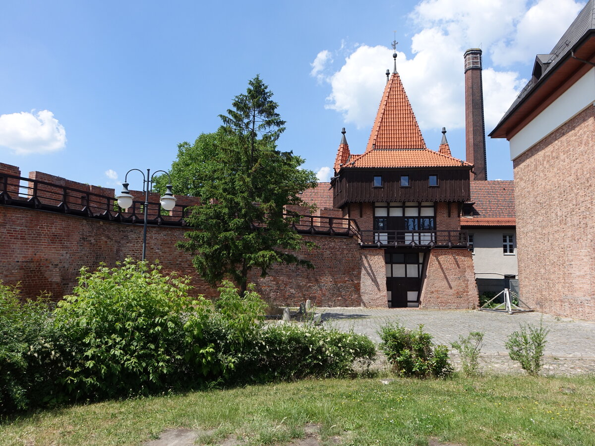 Opole / Oppeln, Teil der Stadtmauer an der Kolegiacka Strae (19.06.2021)