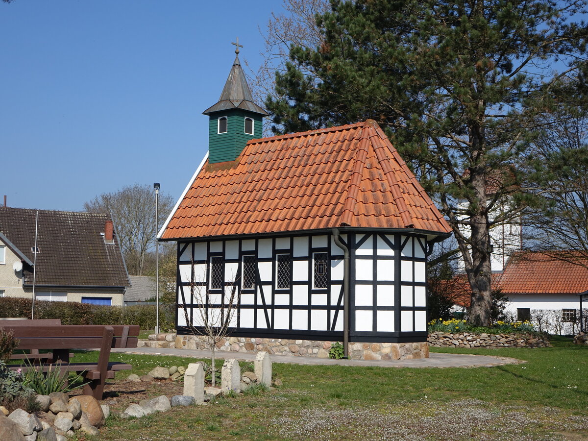 Oppenwehe, Nachbau der Klus Kapelle, erbaut 2005 (22.03.2026)