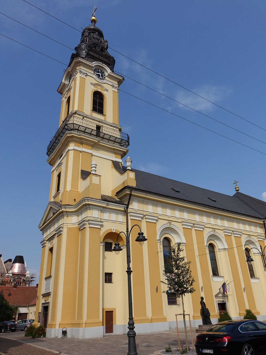 Oradea, griechisch-kath. Kirche St. Nikolaus, erbaut von 1800 bis 1810 (26.08.2019)