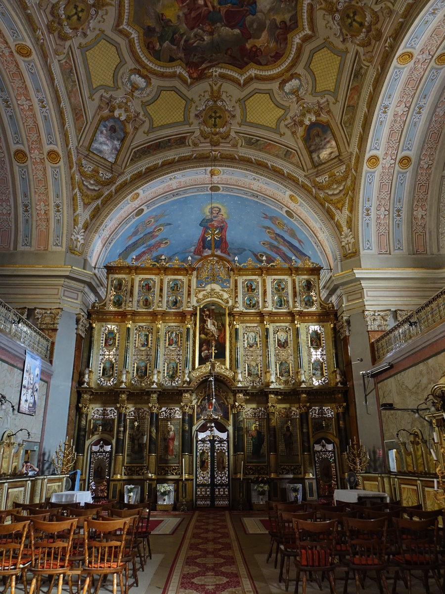 Oradea, Innenraum der griechisch-kath. Kirche St. Nikolaus (26.08.2019)