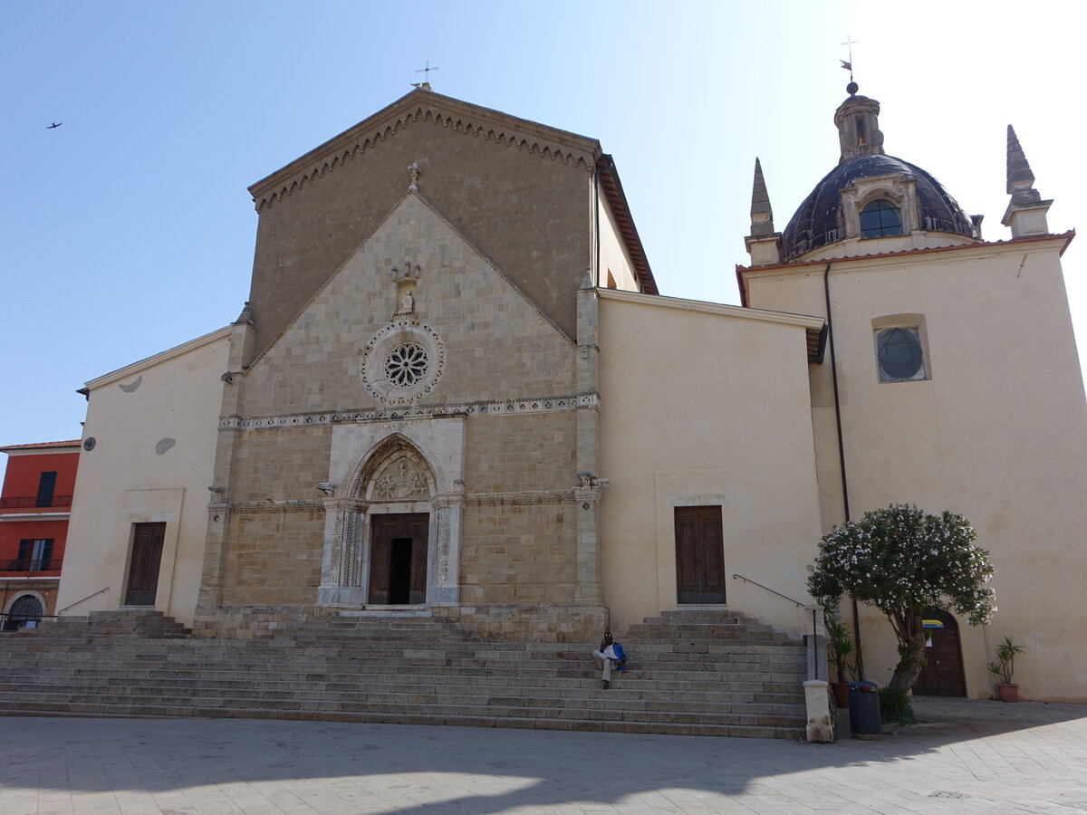 Orbetello, Dom St. Maria Assunta, erbaut im 14. Jahrhundert (23.05.2022)