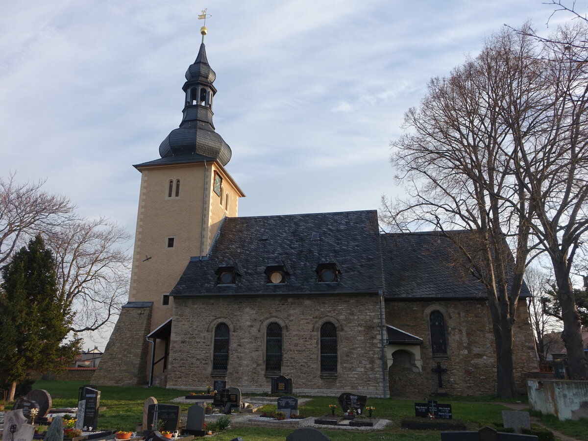 Orlishausen, evangelische Heilandskirche, erbaut ab 1506 (07.04.2023)