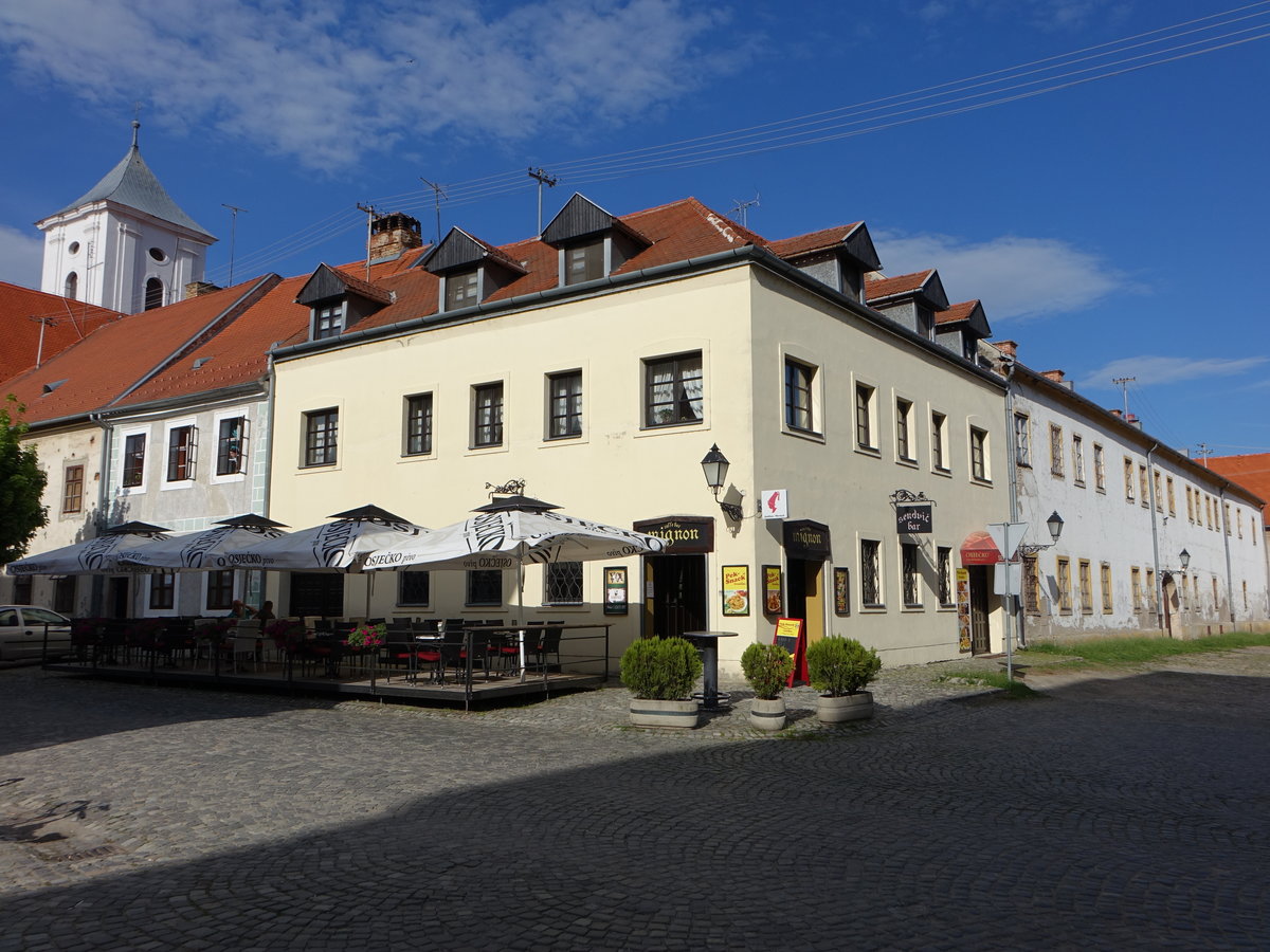 Osijek, Gebude in der Josip Boserdorfera Strae (02.05.2017)