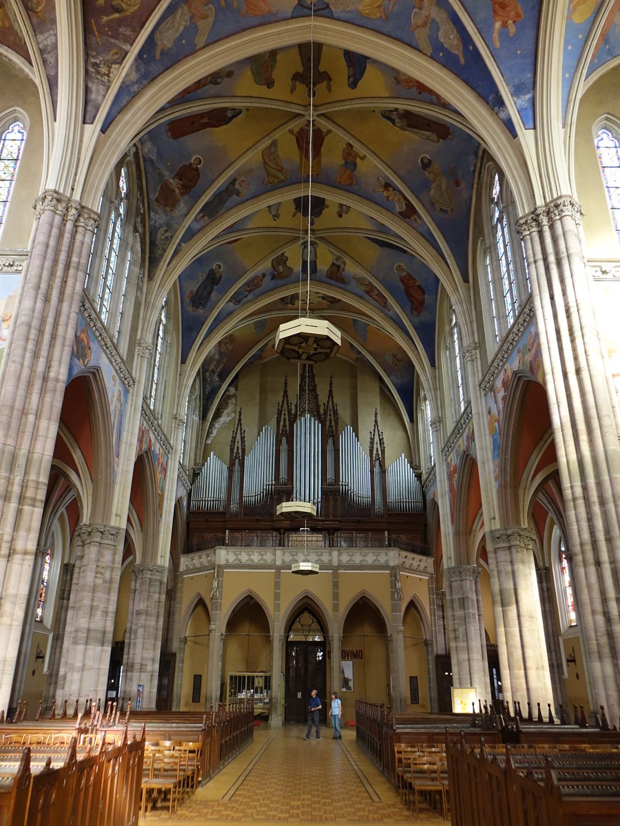Osijek, Orgelempore in der Kirche St. Peter und Paul (02.05.2017)