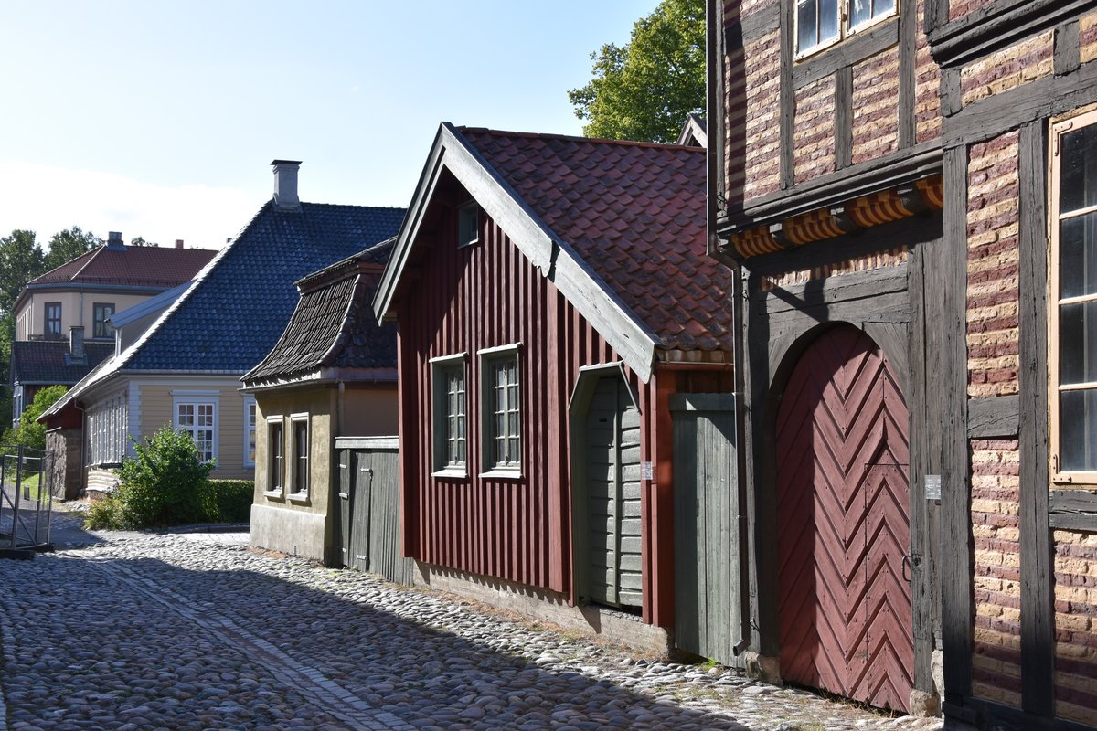 OSLO (Fylke Oslo), 12.09.2016, ein Stckchen altes Oslo, aufgebaut im Norwegischen Volksmuseum, einem Freilichtmuseum