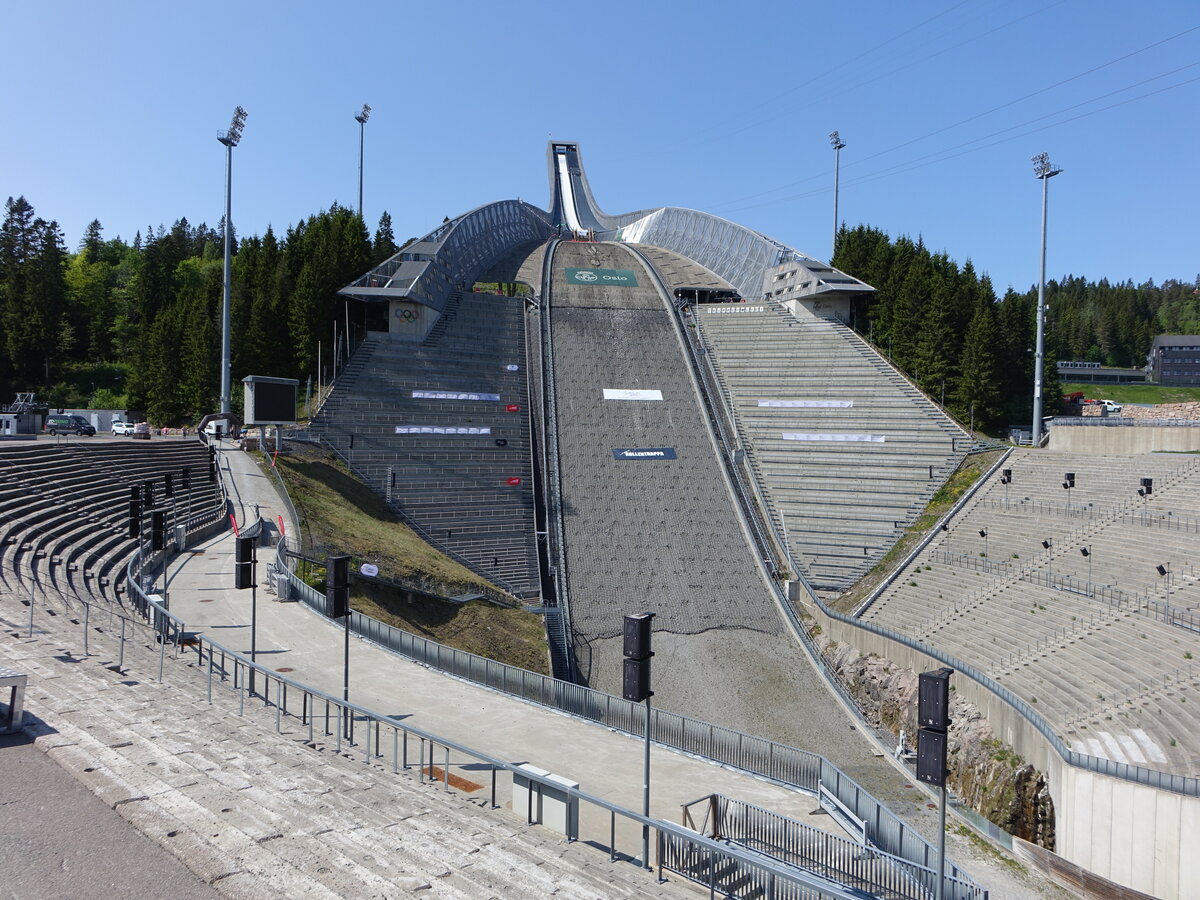 Oslo, Skisprunganlage am Holmenkollen, erbaut 2008 (01.06.2023)