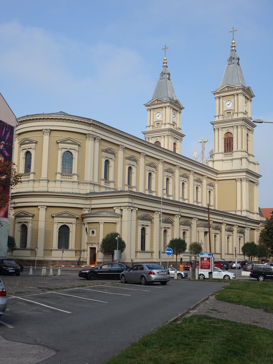 Ostrava / Ostrau, Erlserkirche, erbaut im 19. Jahrhundert als dreischiffige Neorenaissance Basilika (31.08.2019)