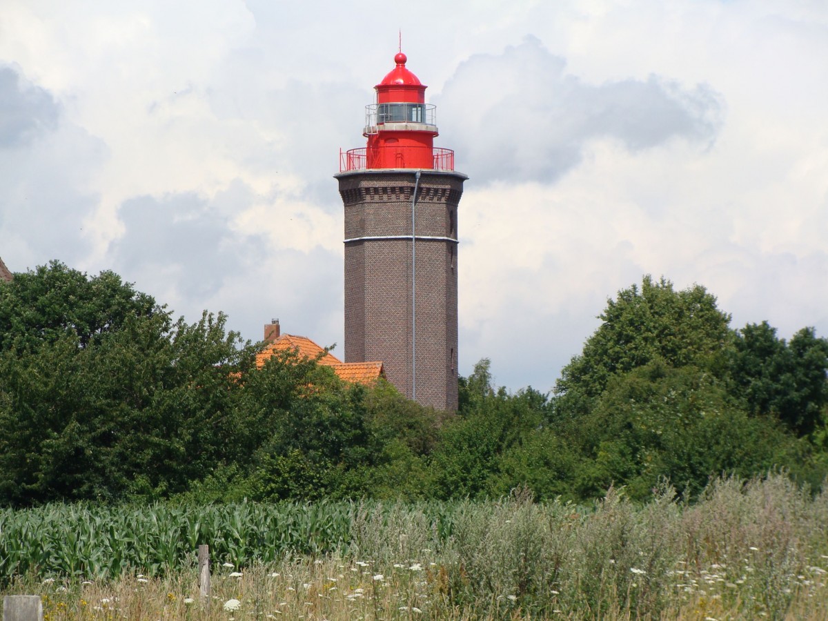 Ostsee-Leuchtturm Dahmeshved (Landkreis Ostholstein), zwischen Fehmarn und Travemnde, erbaut 1878/79. Aufnahme vom 19.07.2011.