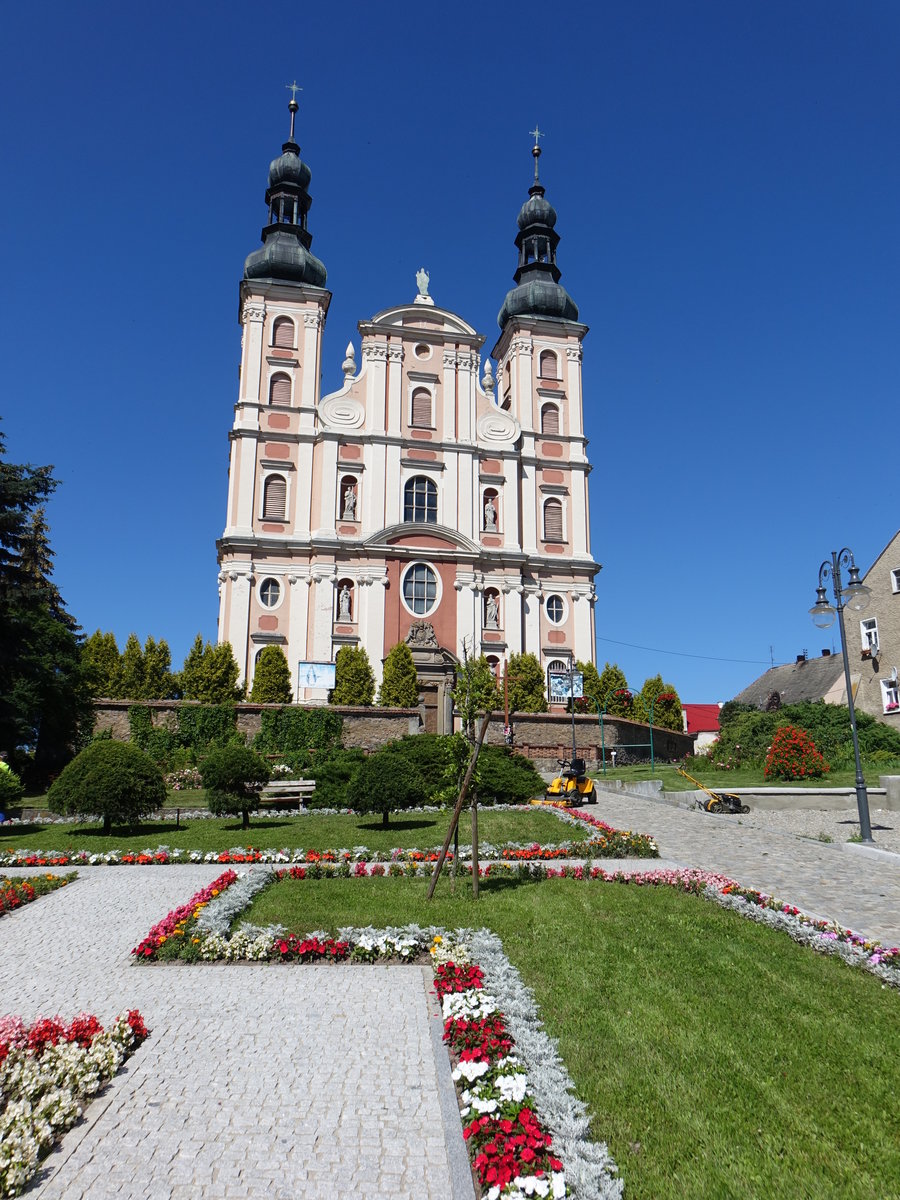 Otmuchov / Ottmachau, Pfarrkirche St. Nikolaus, erbaut von 1691 bis 1693 von Johann Peter Tobler (01.07.2020)