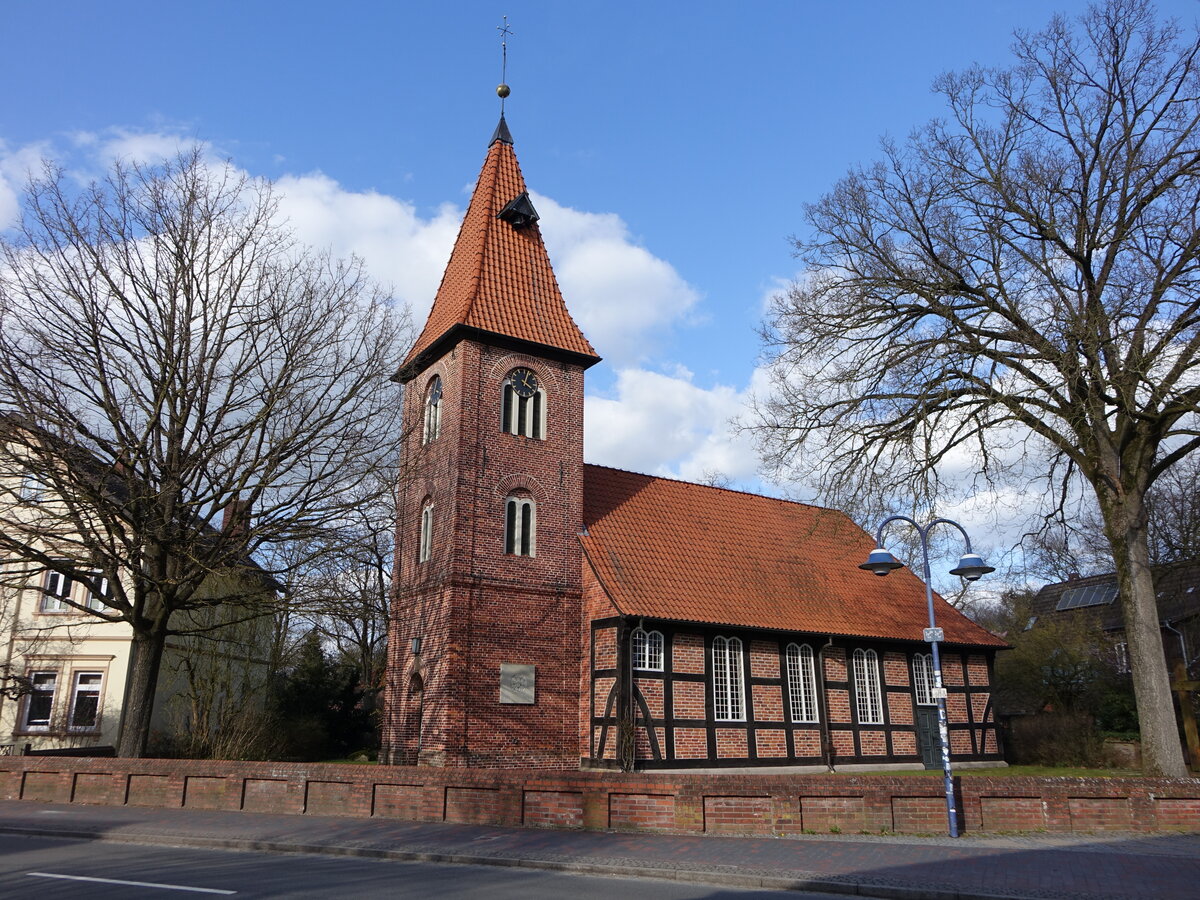 Ottersberg, evangelische St. Christophorus Kirche, erbaut von 1667 bis 1668 (27.03.2026)