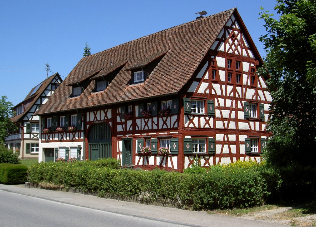 Owingen, Fachwerkhaus an der Hauptstrae (22.06.2014)