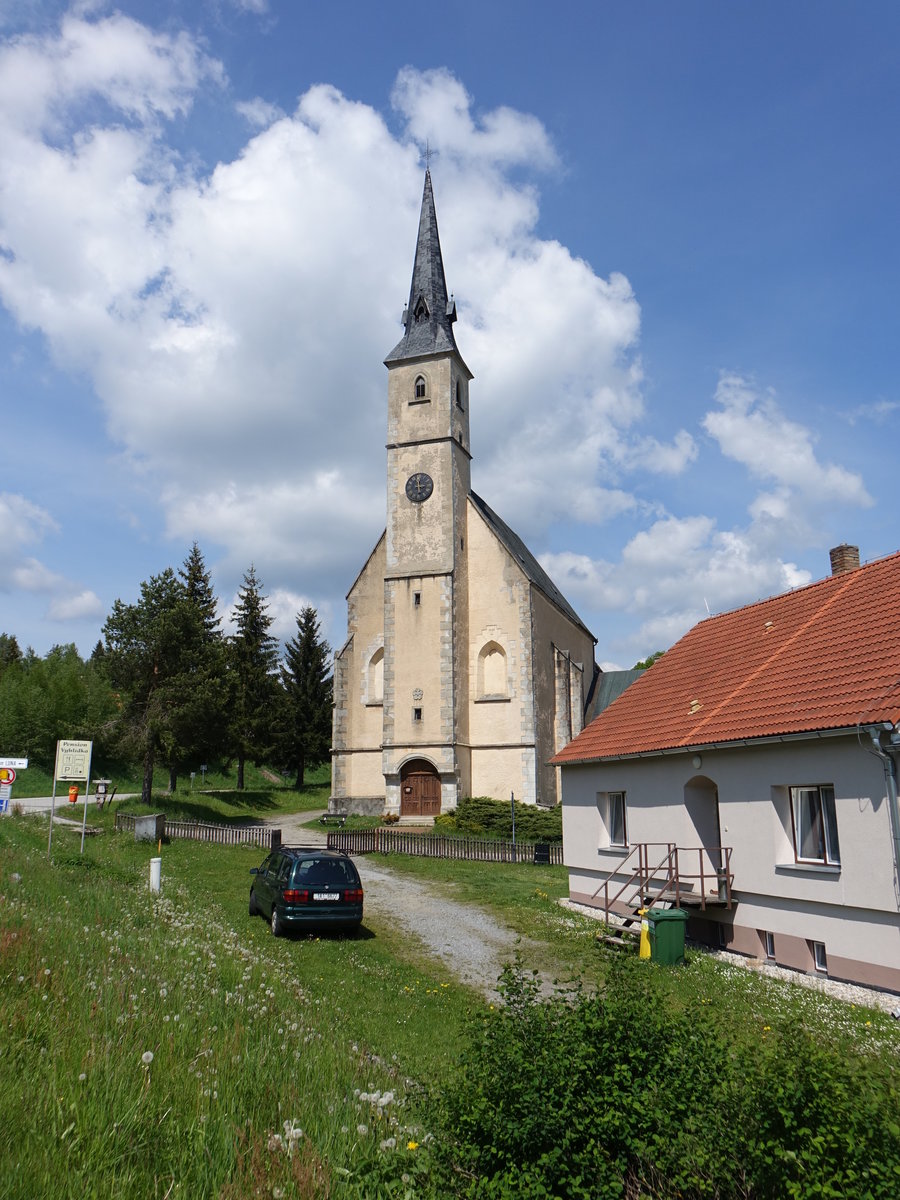 Předn Vtoň, Kirche St. Philippus und Jakobus, erbaut 1385 (26.05.2019)