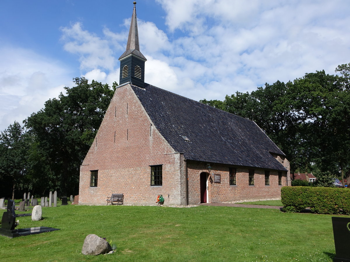 Paasloo, niederl. Ref. Kirche, erbaut von 1500 bis 1525, Kirchturm von 1864 (24.07.2017)