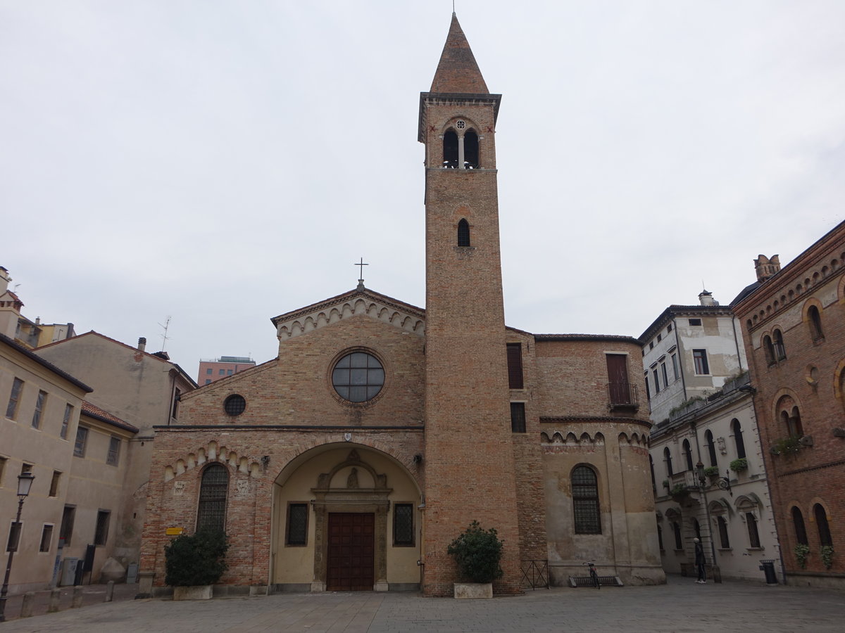 Padova/Padua, Kirche San Nicolo, erbaut im 14. Jahrhundert (28.10.2017)