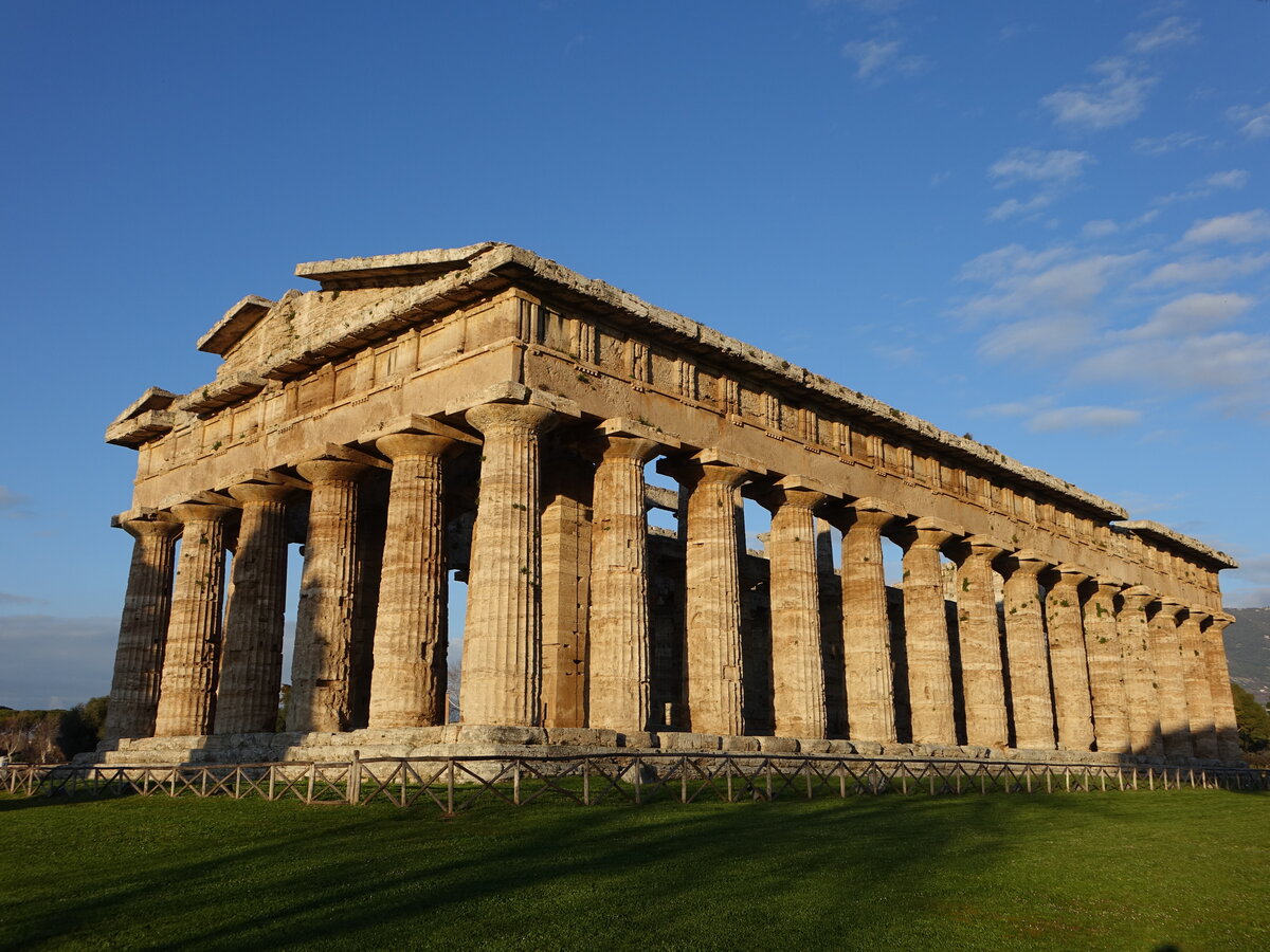 Paestum, Poseidon Tempel, erbaut 450 v. Chr. (27.02.2023)