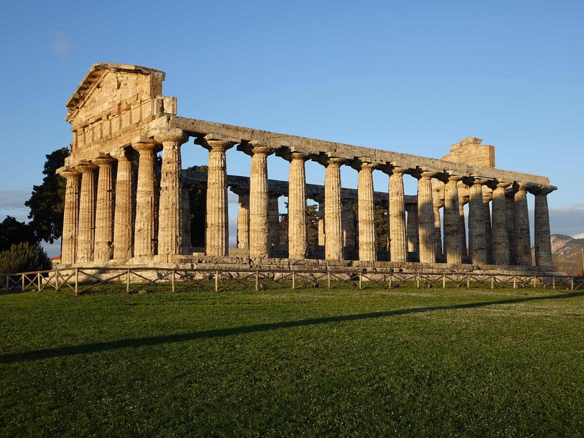 Paestum, Tempel der Athena, erbaut 510 v. Chr. (27.02.2023)