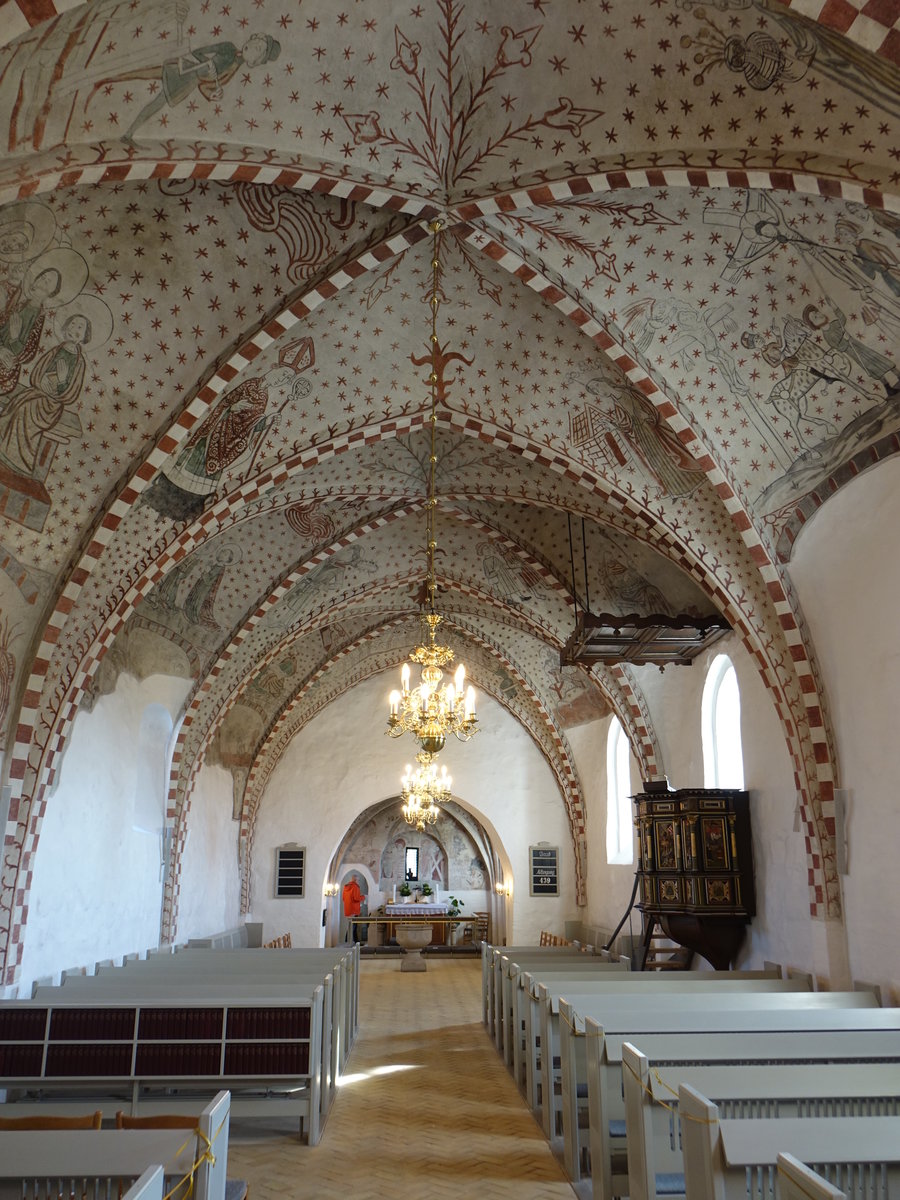 Pandrup, gotische Malereien von 1474 in der evangelischen Kirche (23.09.2020)