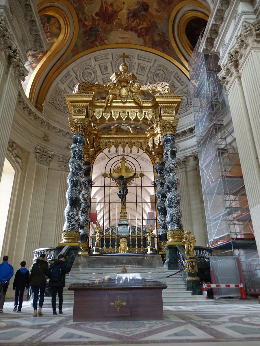 Paris, Hochaltar in der Chapelle royale des Invalides (31.03.2018)