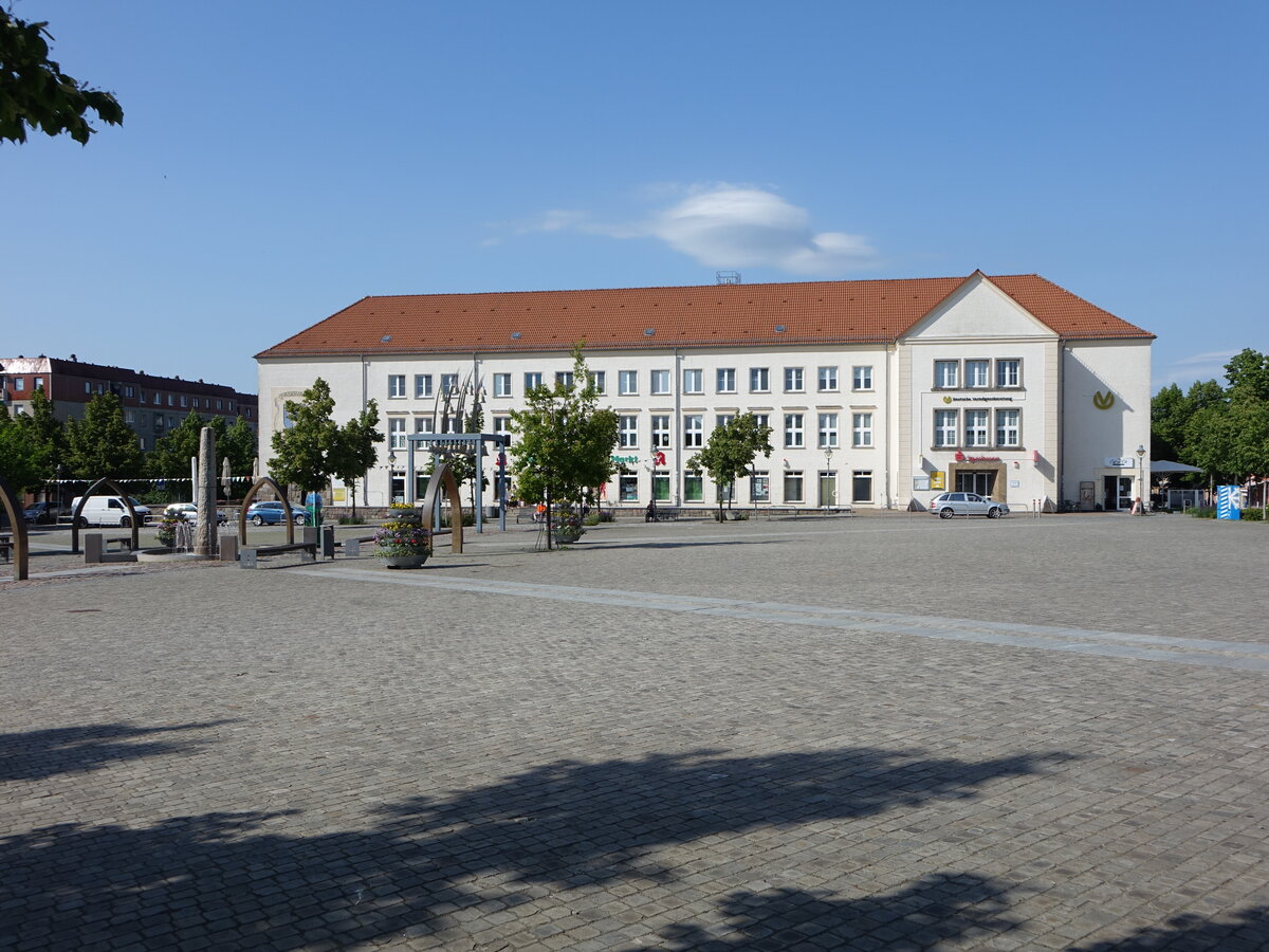 Pasewalk, Rathaus am Markt, erbaut 1928 (26.05.2026)