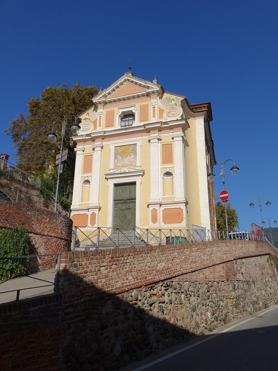 Pecetto, Kirche St. Maria della Neve, erbaut bis 1736 durch Ludovico Peruchetti (04.10.2018)
