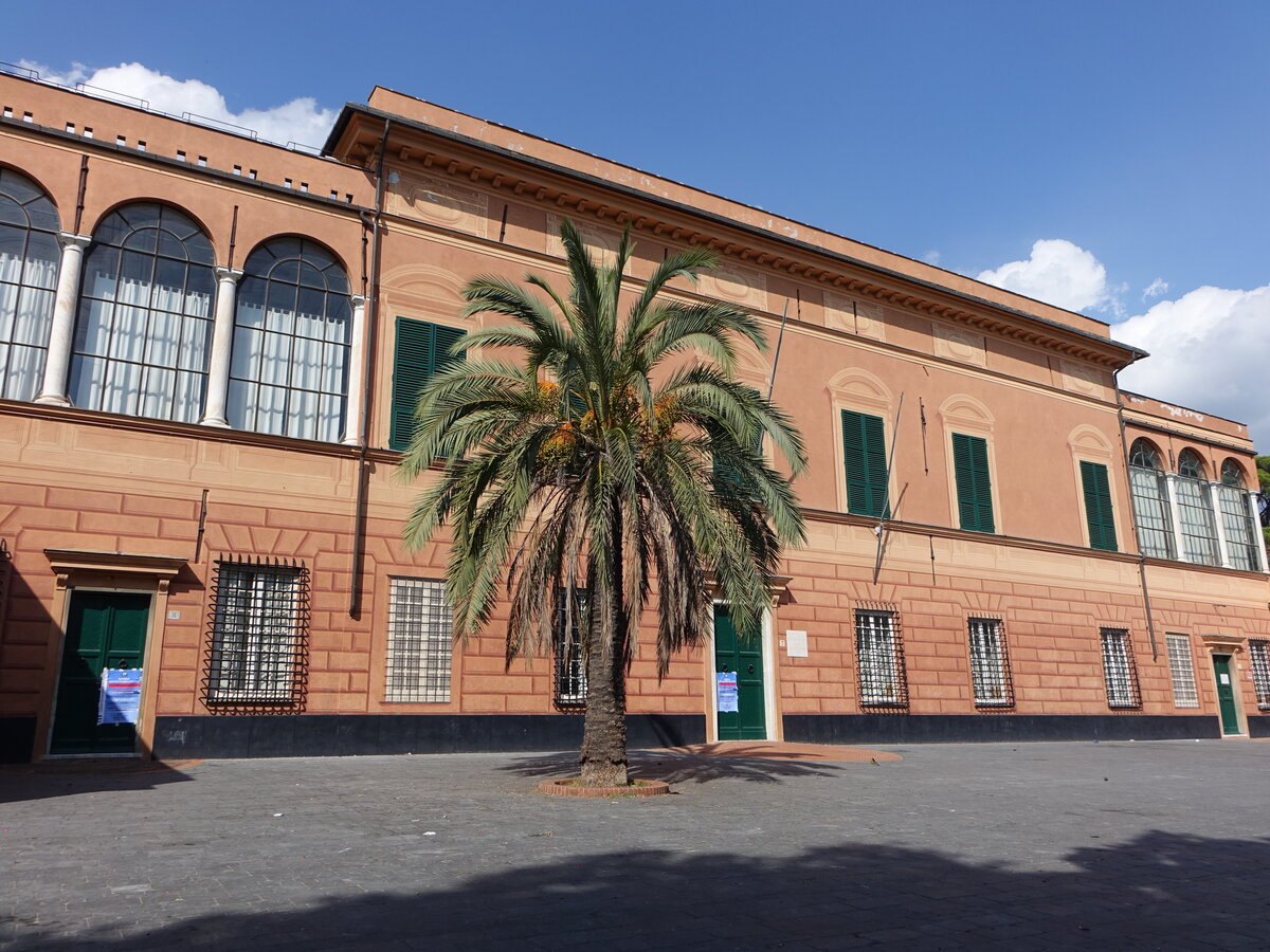 Pegli, Museo Navale an der Piazza Cristoforo Bonavino (02.10.2021)