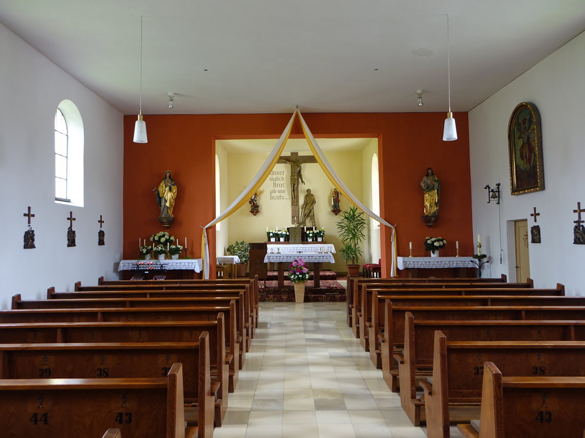Penting, Innenraum der kath. Pfarrkirche St. Nikolaus (05.06.2017)