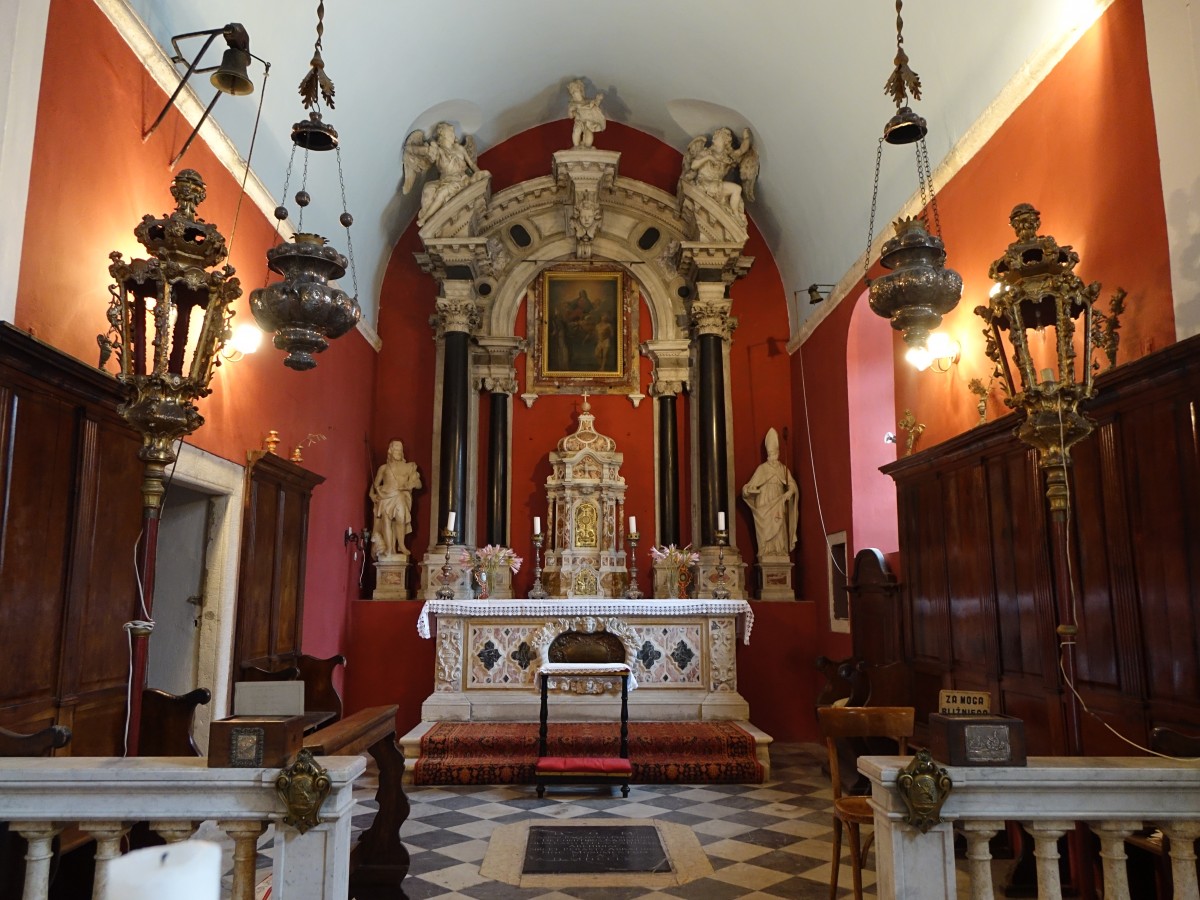 Perast, Altar in der Kirche Sv. Nikola (20.09.2015)