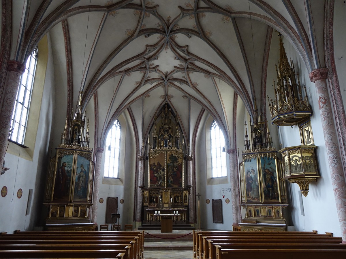 Petting, Innenraum der Pfarrkirche St. Johann (15.02.2016)