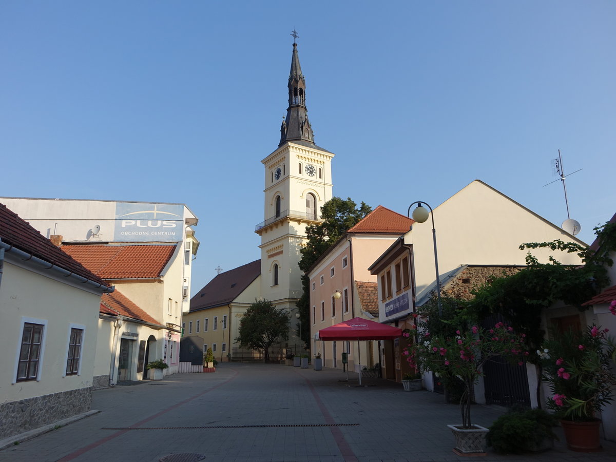 Pezinok, Ev. Kirche in der Potocna Strae, erbaut von 1858 bis 1863 (29.08.2019)
