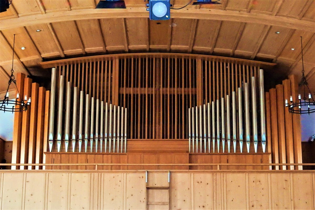 Pfffikon ZH, reformierte Kirche, Innenansicht, Orgel - 06.10.2014