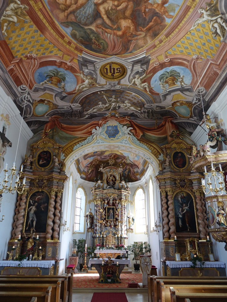 Pfaffenhofen an der Glonn, Altre und Deckengemlde in der St. Michael Kirche (13.09.2015)