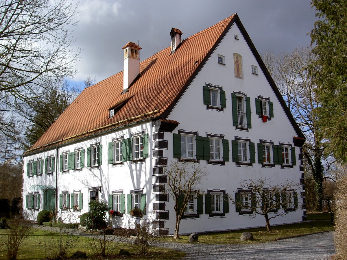 Pfarrhaus von Erpfting, erbaut 1711 von Michael Natter (22.02.2014)