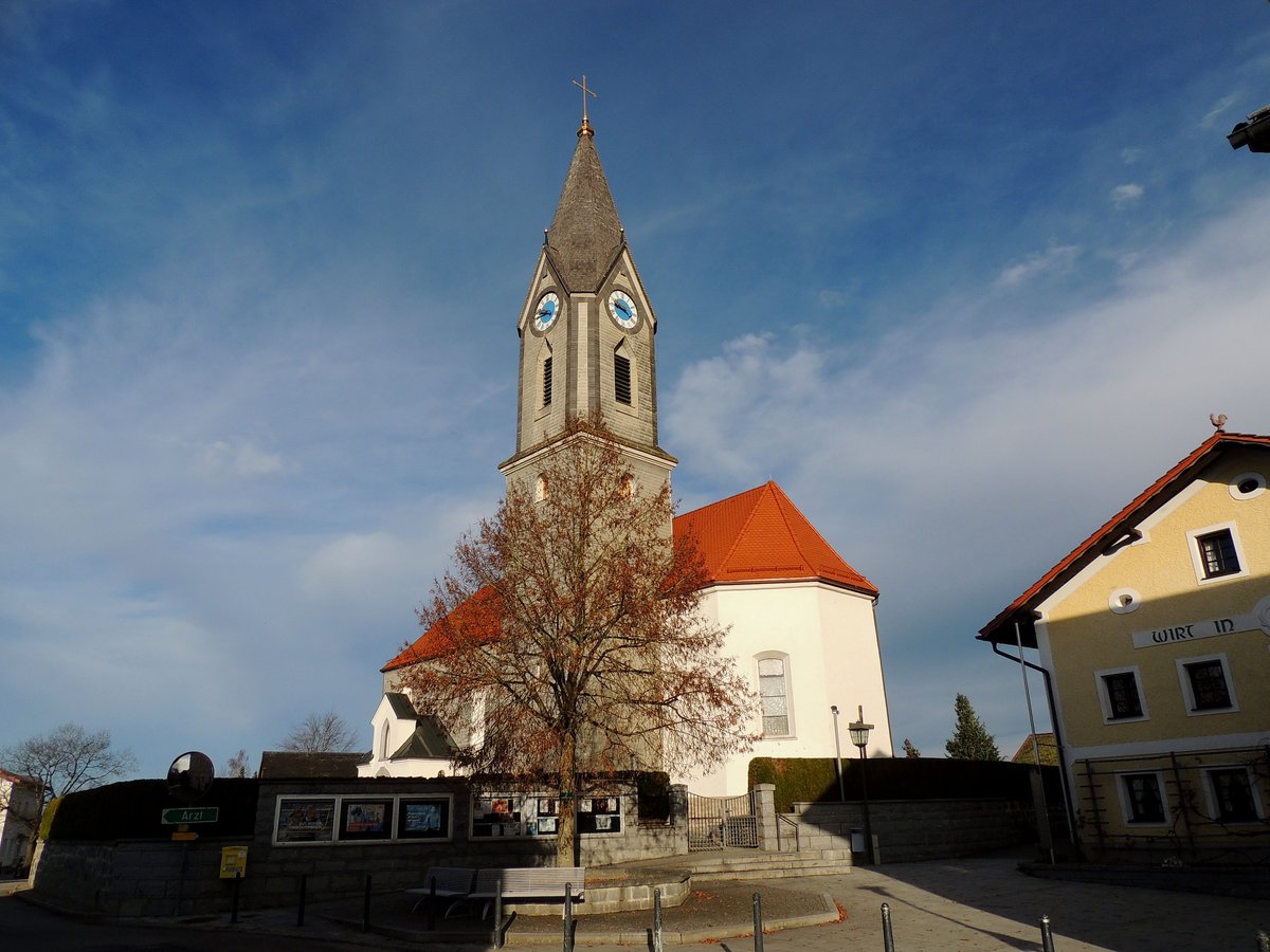 Pfarrkirche der Gemeinde Freinberg, im Bezirk Schärding, ist dem Hl.Willibald geweiht; 191201