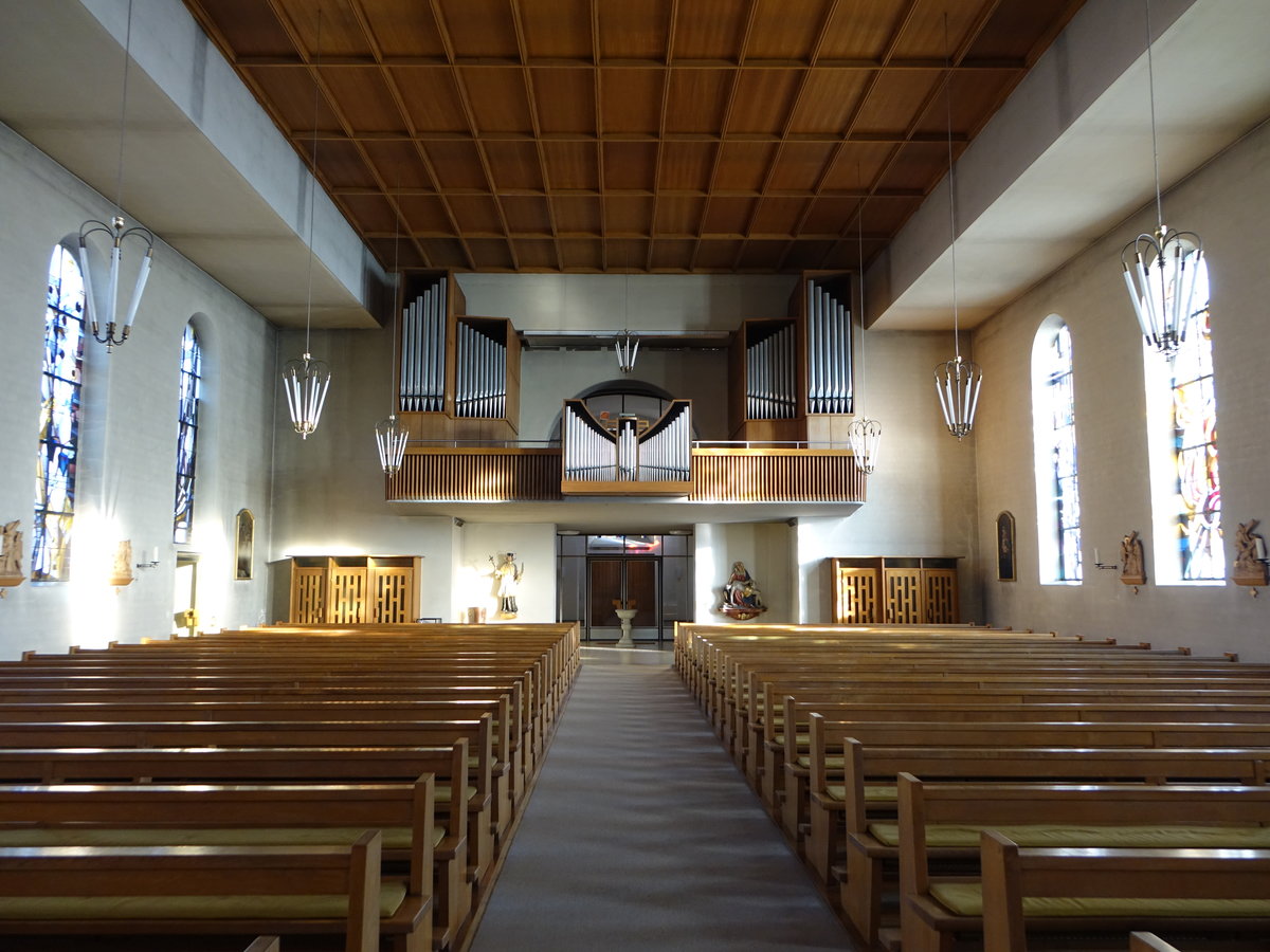 Pfohren, Orgelempore in der St. Johannes Kirche (26.12.2018)